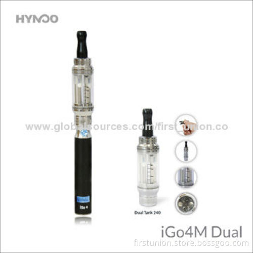 Hot Sale iGo4M Dual Flavor New Electronic Cigarettes with Magnetic Touch Charger, CE/RoHS marked